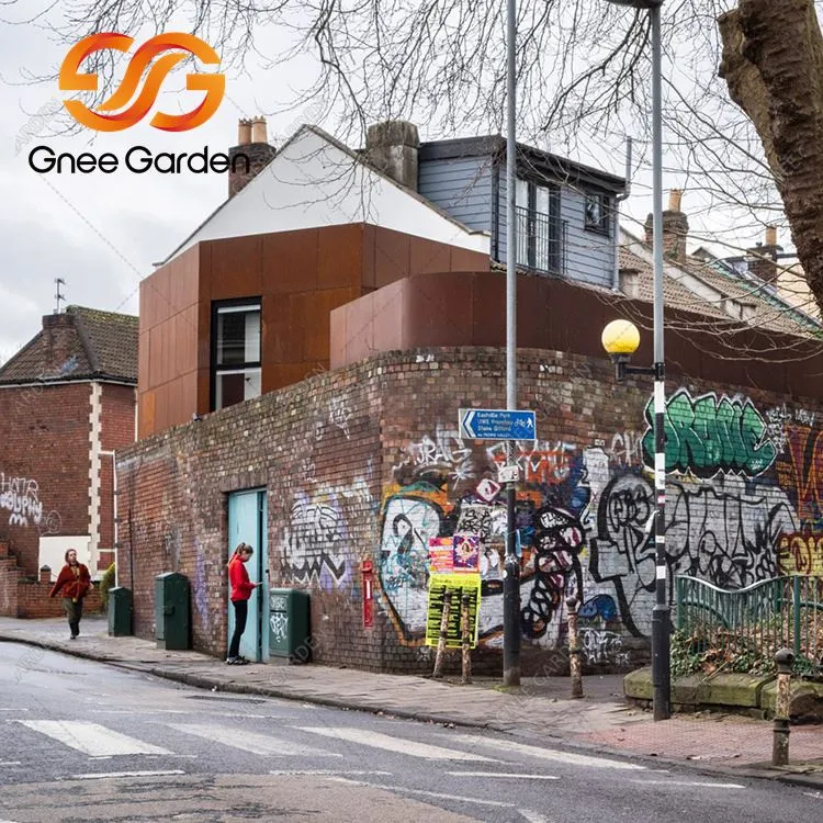 कॉर्टेन स्टील एक्सटीरियर क्लैडिंग