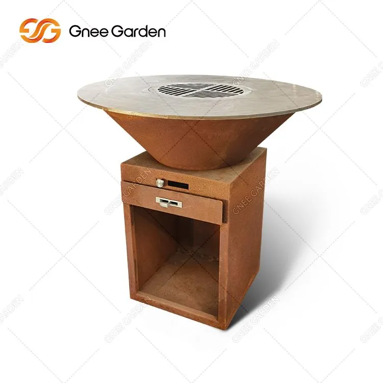 पिछवाड़े आग गड्ढे ग्रिल.