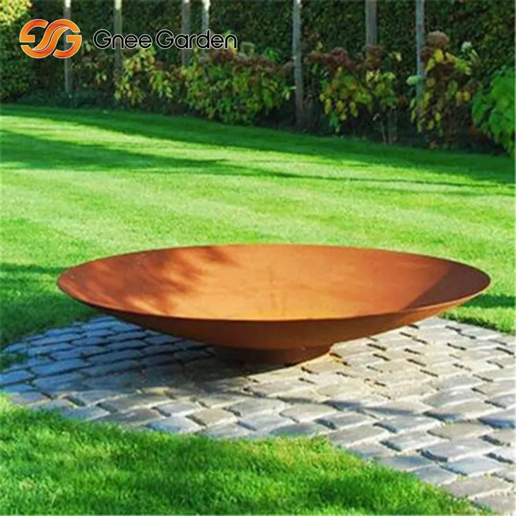 Corten औद्योगिक गड्ढे ग्रिल समारोह दोहरी