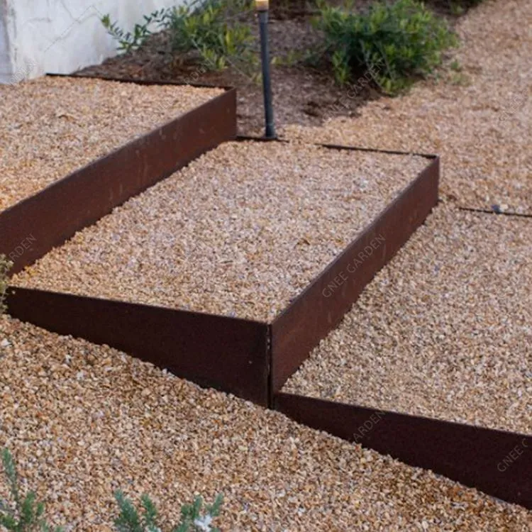 कॉर्टेन आउटडोर गार्डन स्टेप्स