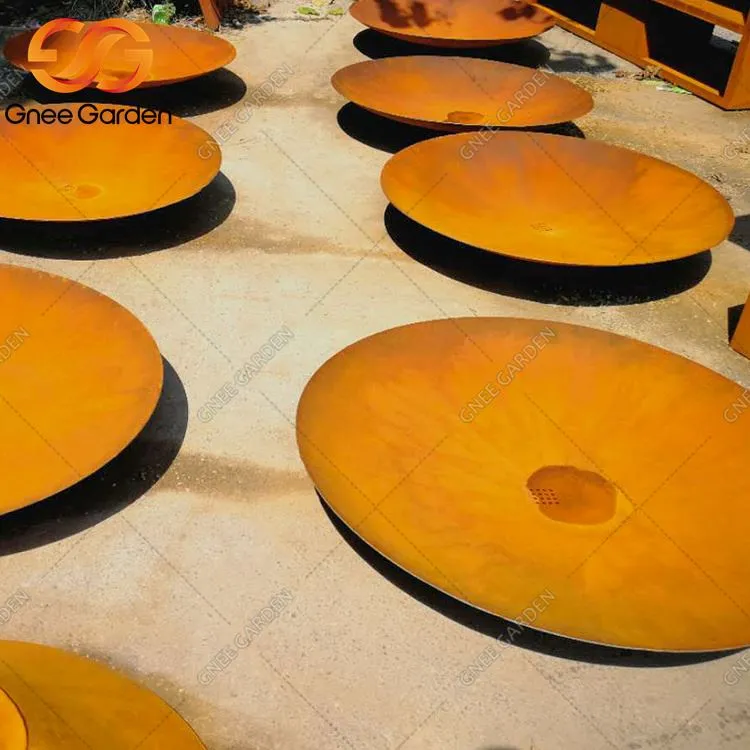 कॉर्टेन आउटडोर लॉग बर्नर