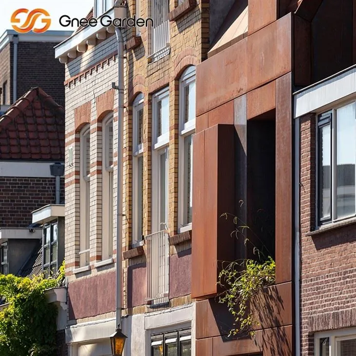 कॉर्टन स्टील मुखौटा औद्योगिक शक्ति पैनल