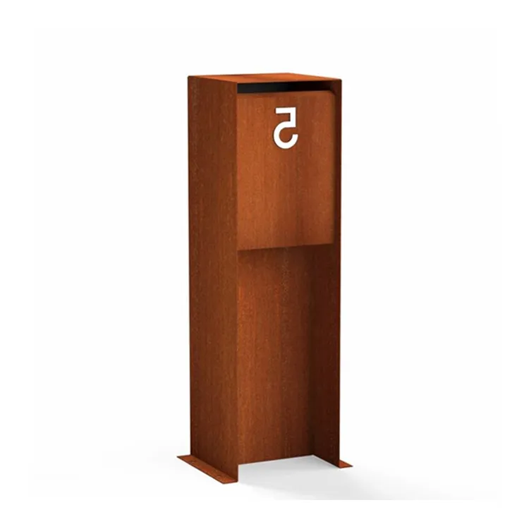 कॉर्टेन स्टील मेलबॉक्स