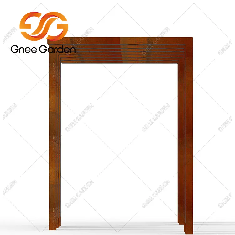 कॉर्टन स्टील आँगन गार्डन गज़ेबो