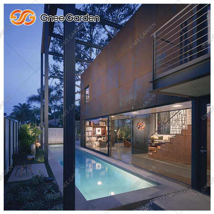 दीवारों के लिए कॉर्टन स्टील की चादरें