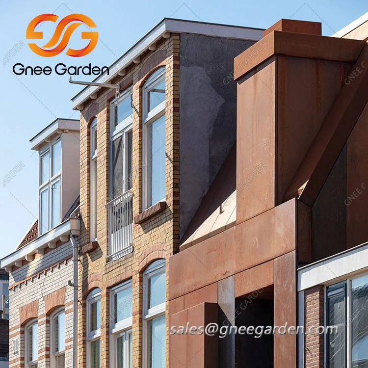 कॉर्टन स्टील साइडिंग पैनल