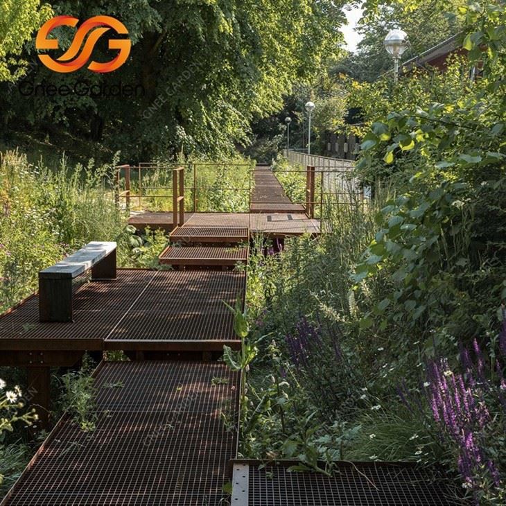Rust Weathering Steel Stairs