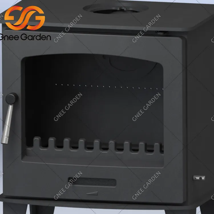 चिमनी के साथ स्वतंत्र लकड़ी जलाने वाला स्टोव