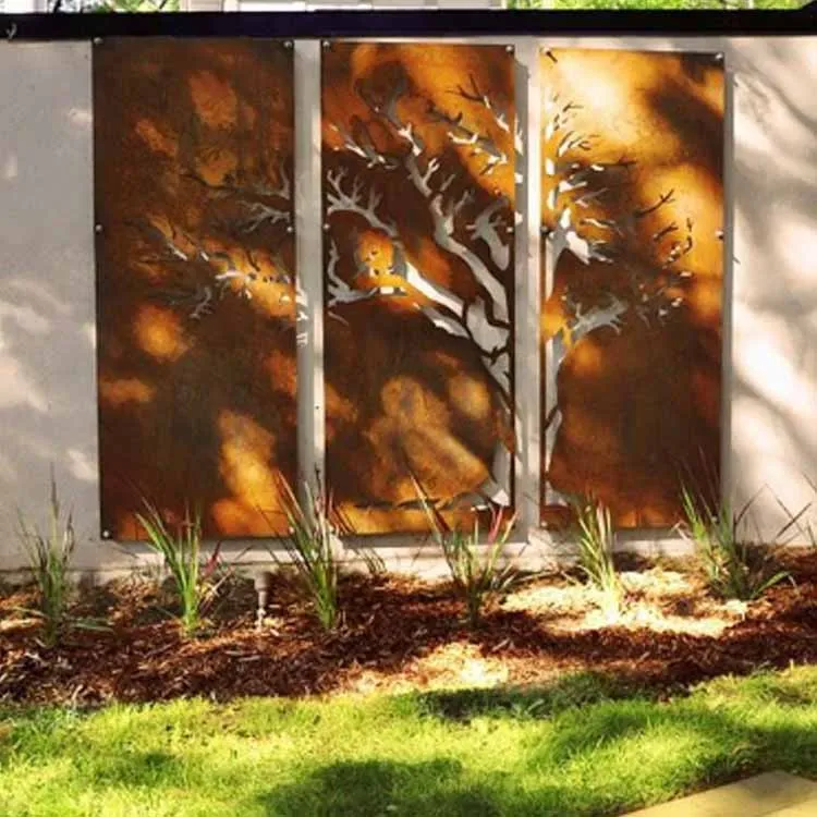 घर बगीचा लेजर कट बाड़ पैनल आउटडोर