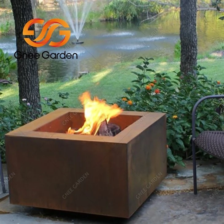 Corten Steel Gas Fir Pit
