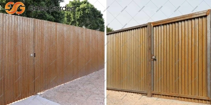 Corten Steel garden fence panels Corten Steel garden fence panels