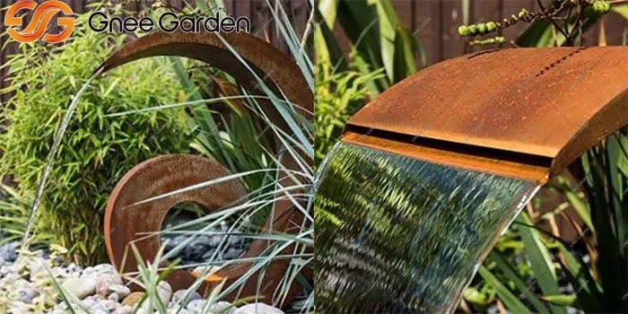 Corten Steel artificial fountain Corten Steel artificial fountain