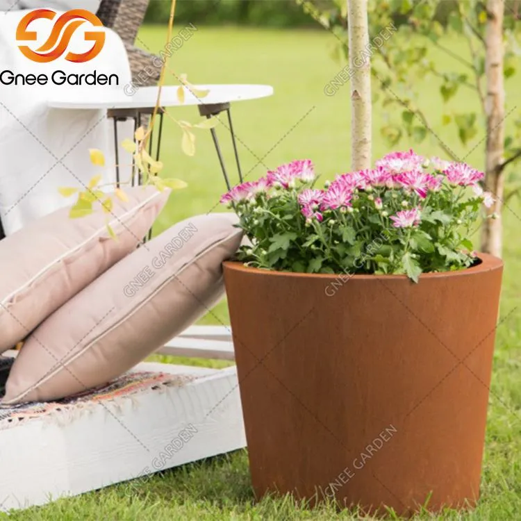 आधुनिक कॉर्टन स्टील प्लांटर्स