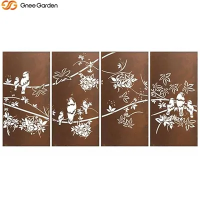 कॉर्टन स्टील स्क्रीन - गोपनीयता के लिए टिकाऊ और स्टाइलिश