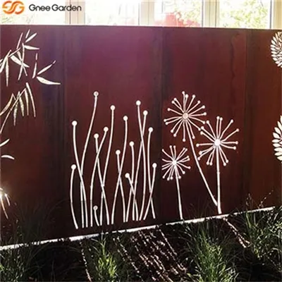 आउटडोर कॉर्टन स्टील स्क्रीन का सर्वोत्तम उपयोग - गनी गार्डन