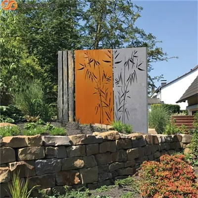 कॉर्टन स्टील स्क्रीन: गार्डन डिज़ाइन में उपयोग किया जाता है -जीनी