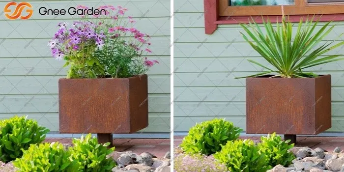 Corten large modern planters outdoor Corten large modern planters outdoor