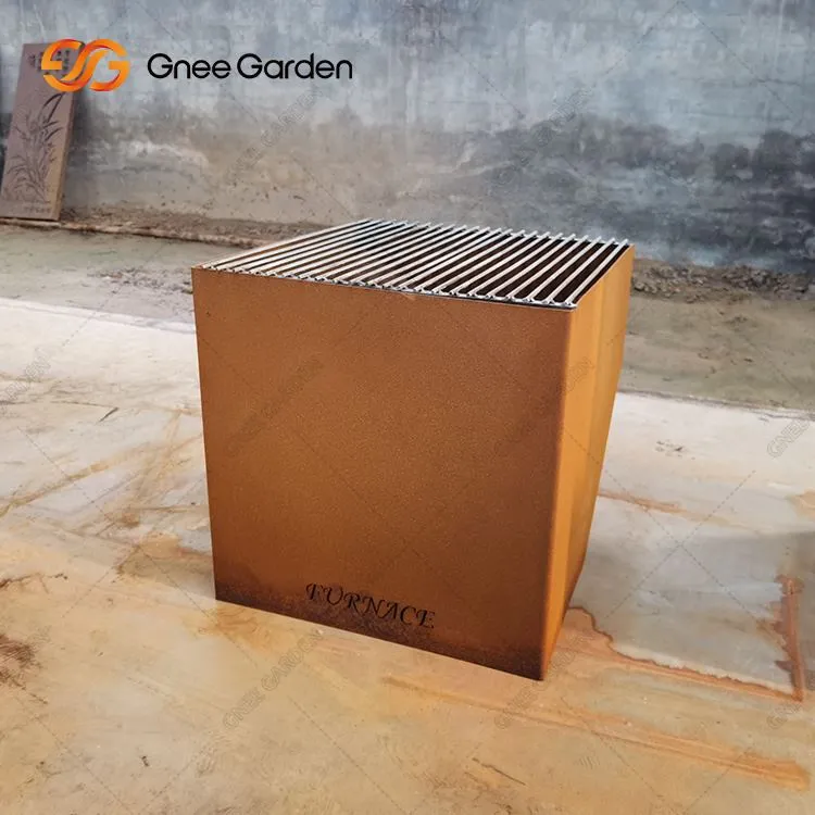 आउटडोर लकड़ी जलाने वाला कॉर्टन स्टील फायर पिट