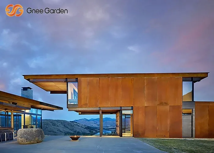 Weathering Steel Cladding Rustic Finish Weathering Steel Cladding Rustic Finish