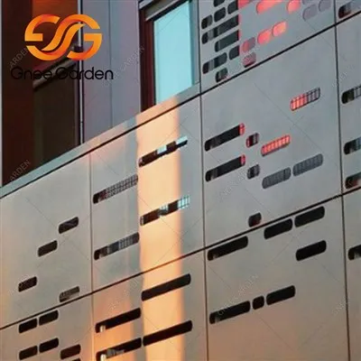 नालीदार धातु पैनल मुखौटा