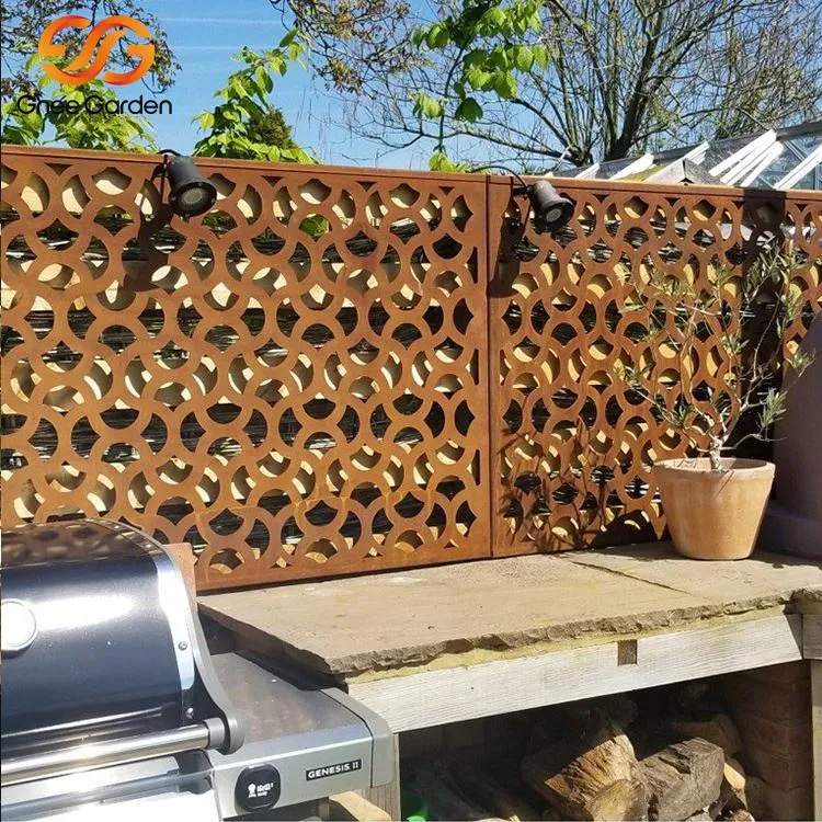 वेदरिंग स्टील गोपनीयता स्क्रीन